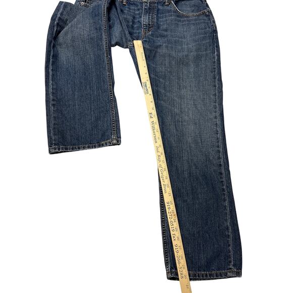 Levis 559 Jeans Mens 34x30 Blue Relaxed Fit Straight Leg Distressed 100% Cotton - Picture 10 of 11